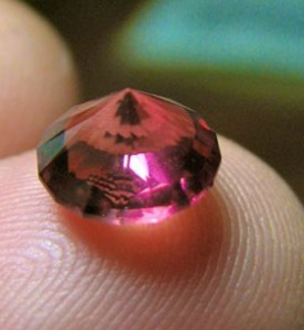 Pink fireball tourmaline